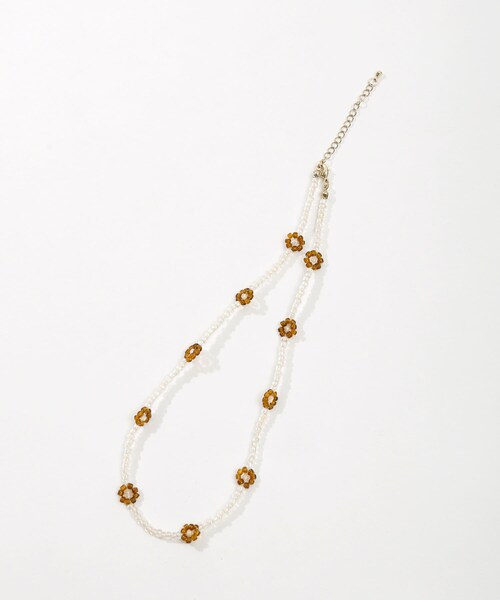 3coins（3coins）の「【ワタシの毎日を彩る】ビーズチョーカー（その他トップス・メンズ・その他/ブラウン/ピンク・0）」の2枚目の写真