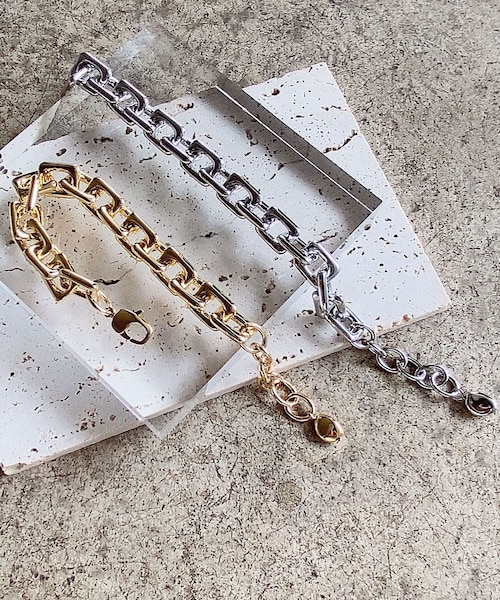 Lattice（Lattice）の「チェーンブレスレット（ブレスレット・レディース・ゴールド/シルバー・0）」の2枚目の写真