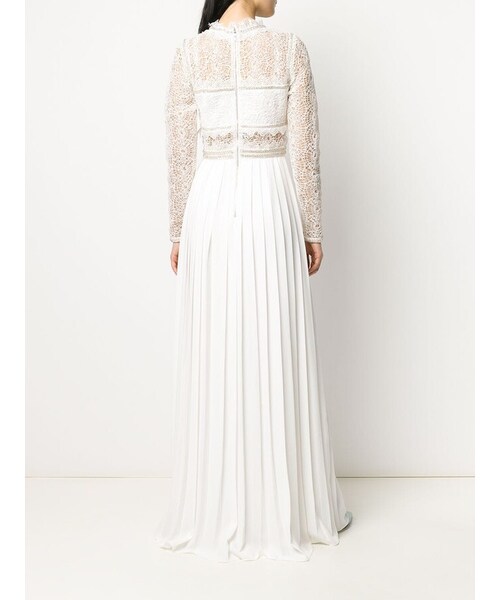 self-portrait（セルフポートレート）の「Crochet Detail Long Dress（その他トップス・レディース・White・10）」の4枚目の写真