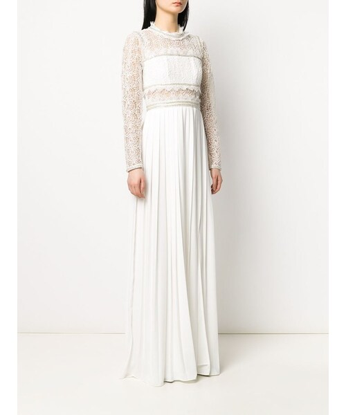 self-portrait（セルフポートレート）の「Crochet Detail Long Dress（その他トップス・レディース・White・10）」の3枚目の写真