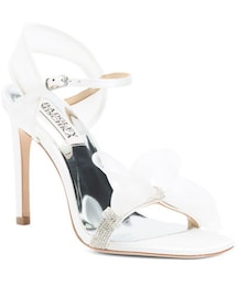 Bridal Open Toe Mesh Bow Sandals