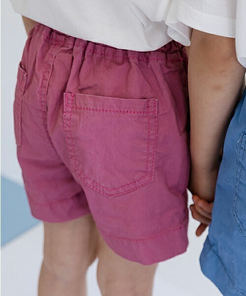 DHOLIC kids（ディーホリックキッズ）の「[churros] ステッチラインショートパンツ(kids)（その他パンツ・キッズ・ブルー/ピンク/ベージュ/グリーン・5/7/9/11/13）」の4枚目の写真