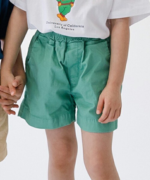 DHOLIC kids（ディーホリックキッズ）の「[churros] ステッチラインショートパンツ(kids)（その他パンツ・キッズ・ブルー/ピンク/ベージュ/グリーン・5/7/9/11/13）」の3枚目の写真
