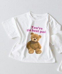 DHOLIC kids | [churros] ベアープリント半袖Tシャツ(kids)(Tシャツ/カットソー)