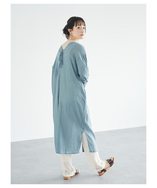 earth music&ecology（アースミュージックアンドエコロジー）の「レースパンツ（パンツ・アイボリー/チャコールグレー/グレーベージュ/ミント・F）」の16枚目の写真