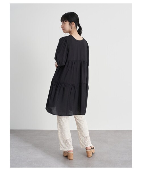 earth music&ecology（アースミュージックアンドエコロジー）の「レースパンツ（パンツ・アイボリー/チャコールグレー/グレーベージュ/ミント・F）」の13枚目の写真