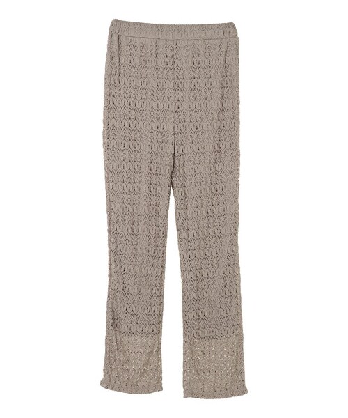 earth music&ecology（アースミュージックアンドエコロジー）の「レースパンツ（パンツ・アイボリー/チャコールグレー/グレーベージュ/ミント・F）」の21枚目の写真