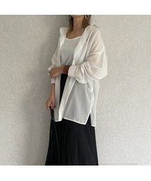 copine | 【セットアイテム】シアービッグシャツキャミSET(2color)(シャツ/ブラウス)