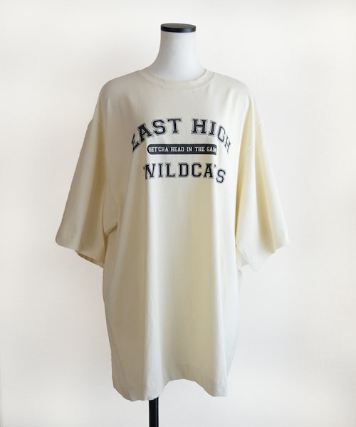 Marient(マリエント)の「カレッジロゴヴィンテージTEE(Tシャツ/カットソー・レディース・グレー/ホワイト・FREE)」の2枚目の写真