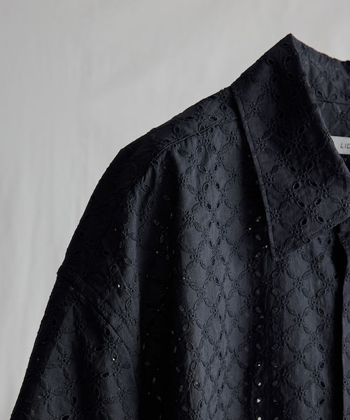 LIDNM（リドム）の「EMBROIDERY SHEER SHIRT（シャツ/ブラウス・メンズ・グレー/ブルー・M/L/S）」の10枚目の写真