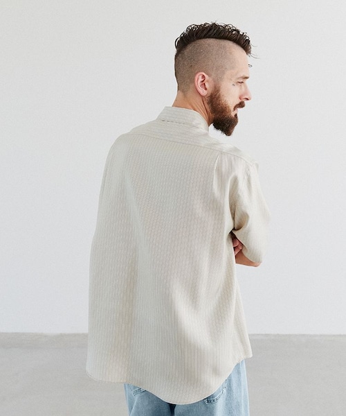 LIDNM（リドム）の「SILK PIN STRIPE SHIRT（シャツ/ブラウス）」 - WEAR