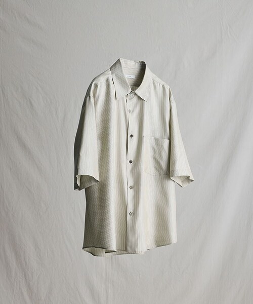LIDNM（リドム）の「SILK PIN STRIPE SHIRT（シャツ/ブラウス）」 - WEAR