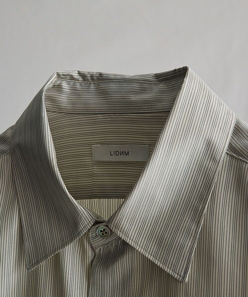LIDNM（リドム）の「SILK PIN STRIPE SHIRT（シャツ/ブラウス）」 - WEAR