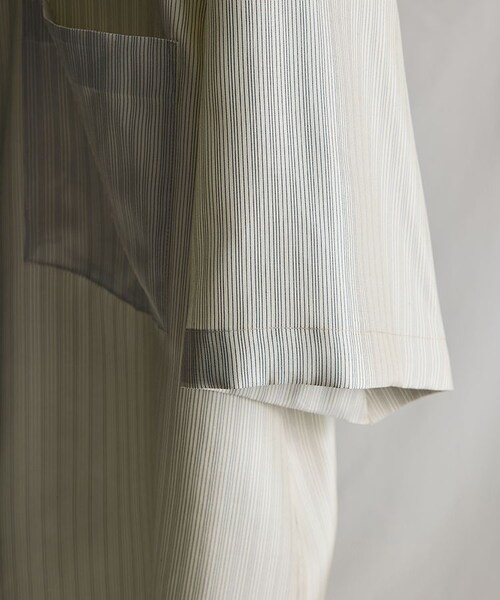 LIDNM（リドム）の「SILK PIN STRIPE SHIRT（シャツ/ブラウス）」 - WEAR