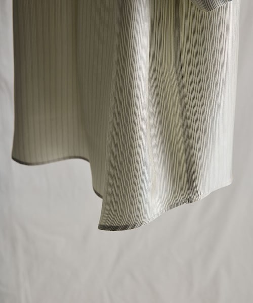 LIDNM（リドム）の「SILK PIN STRIPE SHIRT（シャツ/ブラウス）」 - WEAR