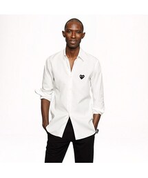 COMME des GARCONS | PLAY Comme des Garcons® white button-down shirt(シャツ/ブラウス)