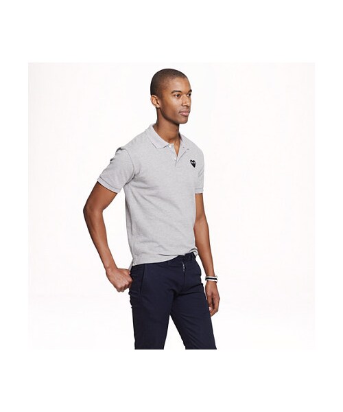 COMME des GARCONS(コムデギャルソン)の「PLAY Comme des Garcons® polo in grey(ポロシャツ・メンズ・grey・LARGE/SMALL/MEDIUM)」の3枚目の写真