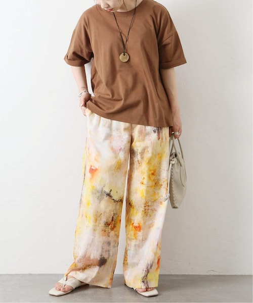 JOURNAL STANDARD(ジャーナルスタンダード)の「《予約》アートプリントパンツ◆(パンツ・ベージュ B/(029)/36/在庫あり/38)」の1枚目の写真