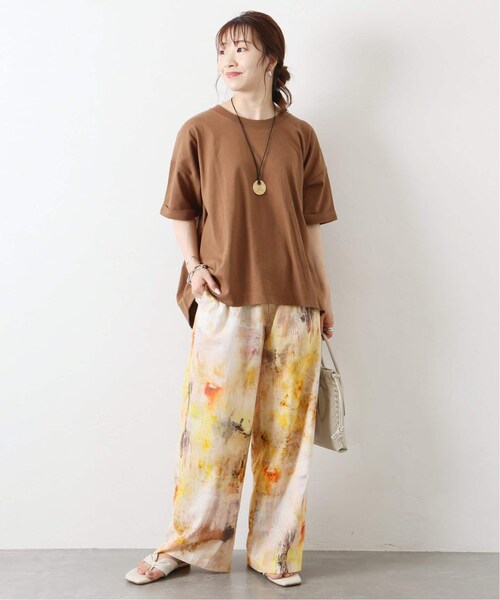 JOURNAL STANDARD(ジャーナルスタンダード)の「《予約》アートプリントパンツ◆(パンツ・ベージュ B/(029)/36/在庫あり/38)」の2枚目の写真
