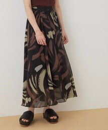 ADAM ET ROPE' | ドローイングプリントフレアスカート(スカート)