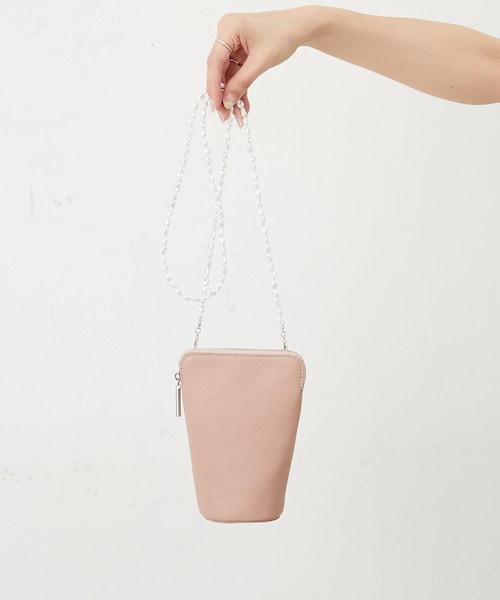 ear PAPILLONNER イアパピヨネ　ショルダーバッグ ピンクベージュ ear PAPILLONNER（イアパピヨネ）｜ショルダーバッグ（ピンク系）一覧