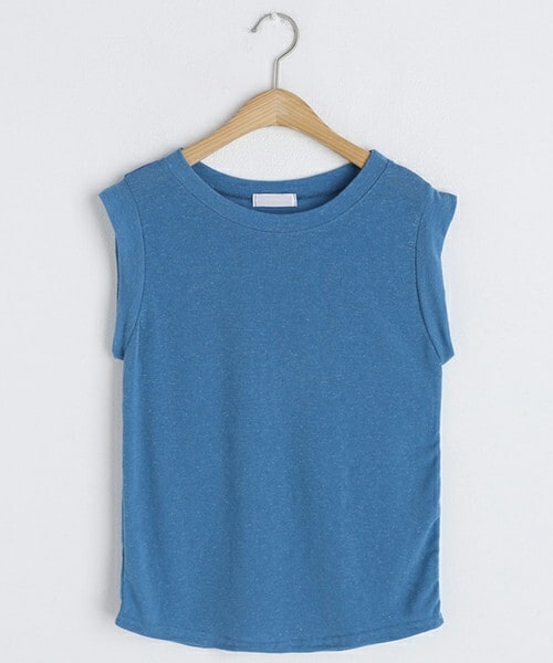 DHOLIC（ディーホリック）の「リネン混スリーブレス・全7色・t57398（タンクトップ・レディース・ピンク/グリーン/ホワイト/ブルー/グレー/ブラック/ベージュ・ONESIZE）」の7枚目の写真