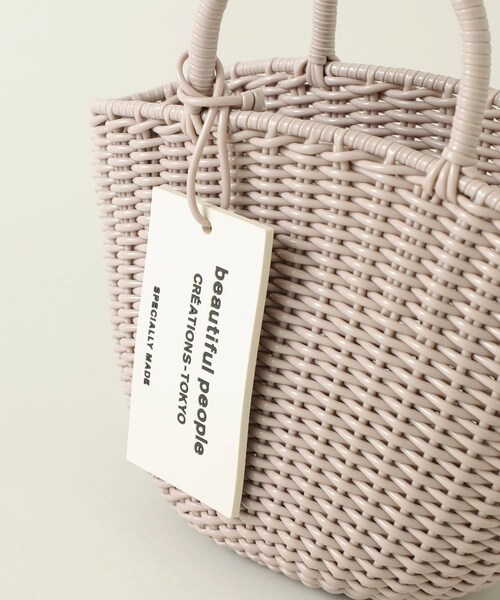 beautiful people マルチカラー かごバッグ チューブ バスケット beautiful people (ビューティフルピープル) tube knitting