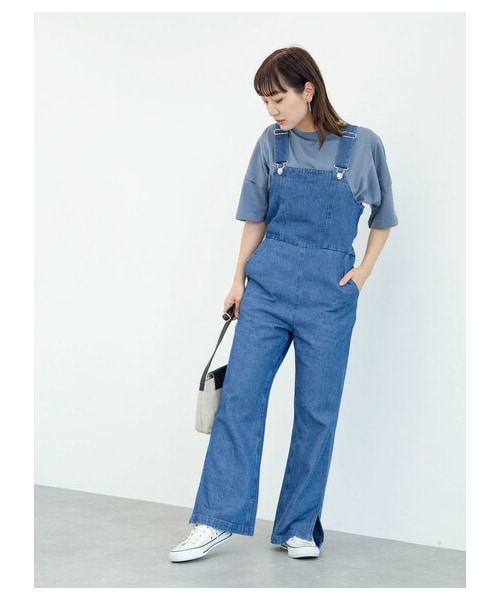 Green　Parks（グリーンパークス）の「【予約】・SUGAR SPOON デニムレースアップサロペット（オールインワン・サロペット・ブラック/インディゴ/ライトインディゴ・F）」の19枚目の写真