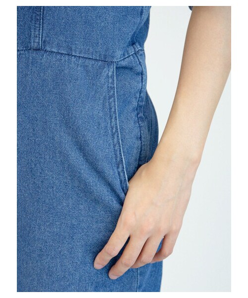 Green　Parks（グリーンパークス）の「【予約】・SUGAR SPOON デニムレースアップサロペット（オールインワン・サロペット・ブラック/インディゴ/ライトインディゴ・F）」の15枚目の写真