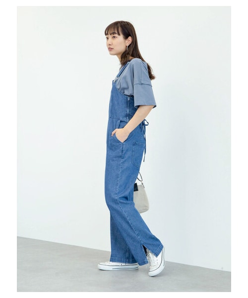 Green　Parks（グリーンパークス）の「【予約】・SUGAR SPOON デニムレースアップサロペット（オールインワン・サロペット・ブラック/インディゴ/ライトインディゴ・F）」の11枚目の写真