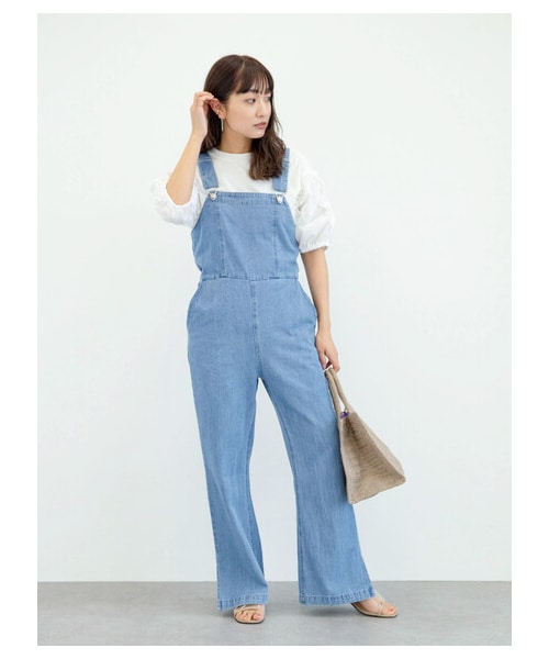 Green　Parks（グリーンパークス）の「【予約】・SUGAR SPOON デニムレースアップサロペット（オールインワン・サロペット・ブラック/インディゴ/ライトインディゴ・F）」の20枚目の写真