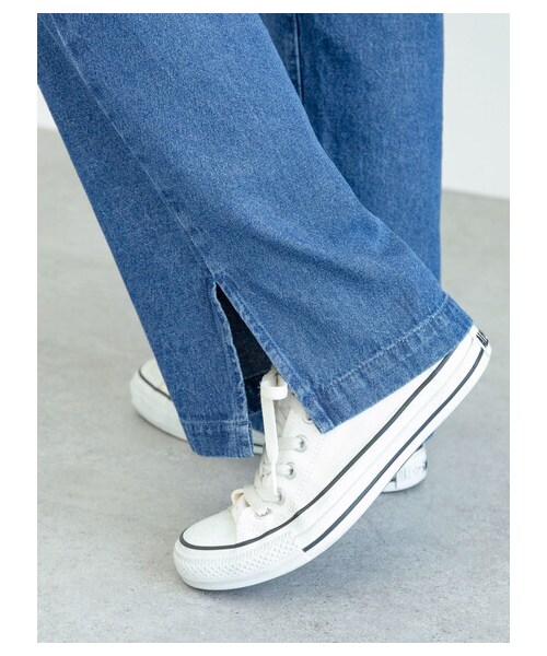 Green　Parks（グリーンパークス）の「【予約】・SUGAR SPOON デニムレースアップサロペット（オールインワン・サロペット・ブラック/インディゴ/ライトインディゴ・F）」の17枚目の写真