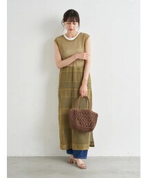 earth music&ecology | メッシュニットロングワンピース(ワンピース/ドレス)