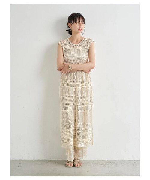 earth music&ecology（アースミュージックアンドエコロジー）の「シアーマーブルセミフレアパンツ（パンツ・ピンク/ライトグリーン/ブルー・F）」の15枚目の写真