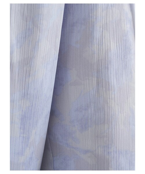 earth music&ecology（アースミュージックアンドエコロジー）の「シアーマーブルセミフレアパンツ（パンツ・ピンク/ライトグリーン/ブルー・F）」の6枚目の写真