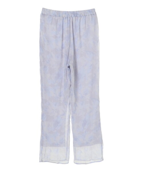 earth music&ecology（アースミュージックアンドエコロジー）の「シアーマーブルセミフレアパンツ（パンツ・ピンク/ライトグリーン/ブルー・F）」の18枚目の写真