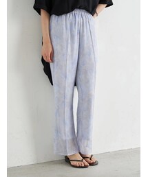 earth music&ecology | シアーマーブルセミフレアパンツ(パンツ)