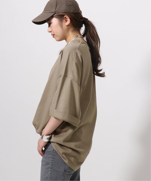エーピーストゥディオ 21SS ギザ87 ビッグTシャツ 七分袖 黒 ブラック AP STUDIO（エーピーストゥディオ）の「《予約》ギザ87 ビッグT