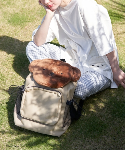 OLIVE des OLIVE(オリーブデオリーブ)の「ミッフィーポケットTシャツ(Tシャツ/カットソー・レディース・オフホワイト/ブラック・FREE)」の1枚目の写真