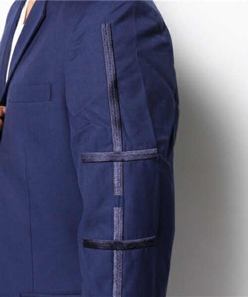 PARADOX（パラドックス）の「PARADOX/パラドックス/SUITS CHESTER COAT（チェスターコート・メンズ・ブラック/ブルー・SMALL/MEDIUM）」の10枚目の写真