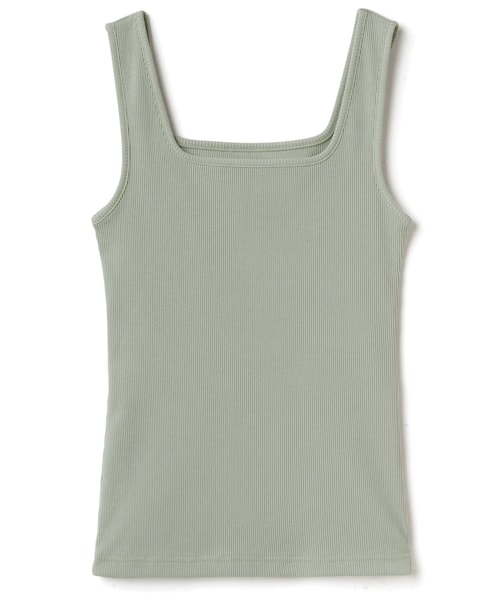 GRL（グレイル）の「スクエアネックタンクトップ（タンクトップ・レディース・ブラック/オフホワイト/グリーン/オフベージュ/アイボリー/ベージュ/モカ・S）」の7枚目の写真