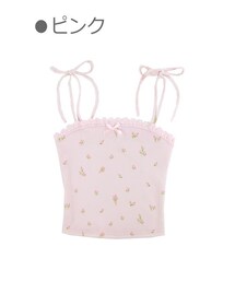 Bobon21 | チューリップ柄インナーキャミソール-全２色-(キャミソール)