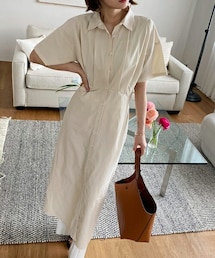 DHOLIC | リボンシャツワンピース(シャツワンピース)