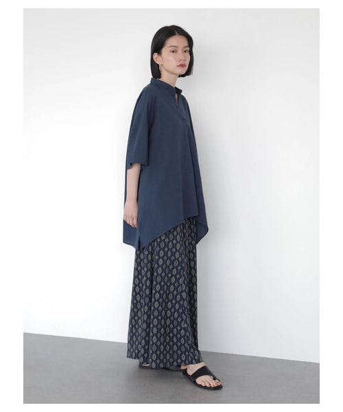 AMERICAN HOLIC（アメリカンホリック）の「ドロストとろみスカーチョ（パンツ・モカ/ネイビー/ペイズリー/フラワー・M/L）」の5枚目の写真