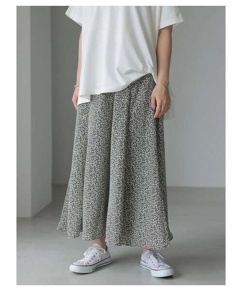 AMERICAN HOLIC（アメリカンホリック）の「ドロストとろみスカーチョ（パンツ・モカ/ネイビー/ペイズリー/フラワー・M/L）」の8枚目の写真