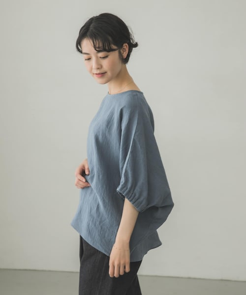 かぐれ（カグレ）の「リネンギャザーワイドプルオーバー
