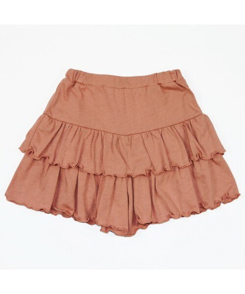 T>>2（ティーツー）の「フリルパンツ（その他パンツ・キッズ・01.ベージュ/02.オレンジ/03.カーキ/04.パープル/05.ネイビー・80-150）」の5枚目の写真