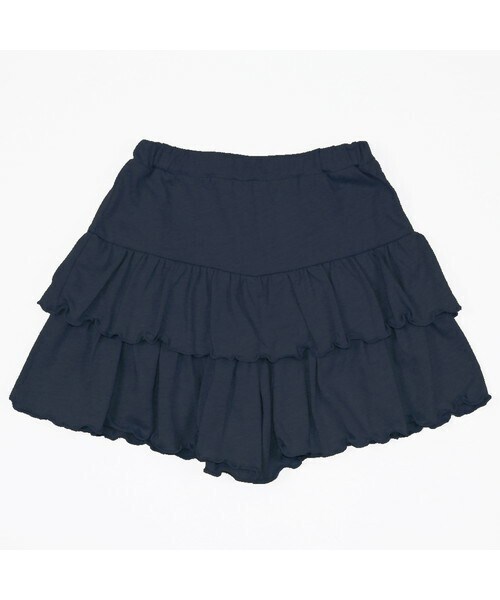 T>>2（ティーツー）の「フリルパンツ（その他パンツ・キッズ・01.ベージュ/02.オレンジ/03.カーキ/04.パープル/05.ネイビー・80-150）」の3枚目の写真