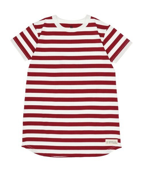 T>>2（ティーツー）の「ボーダーワンピース（ワンピース・キッズ・02.イエロー/05.グリーン/01.グレー/06.ネイビー/03.ピンク/04.ボルドー・90-150）」の6枚目の写真