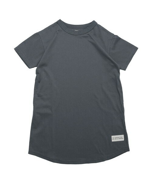 T>>2（ティーツー）の「Tシャツワンピース　大人サイズ（ワンピース・レディース・01.ピンク/02.ミント/03.ブラウン/04.スミクロ/05.ベージュ/06.スモーキーピンク/07.ネイビー・FREE）」の2枚目の写真